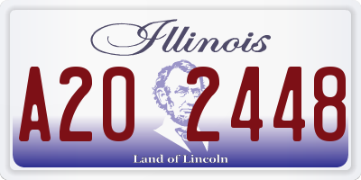 IL license plate A202448