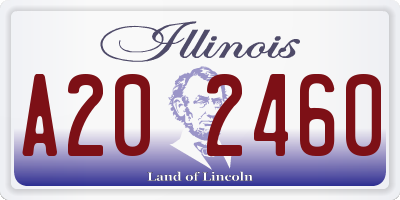 IL license plate A202460