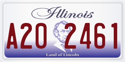 IL license plate A202461