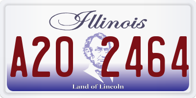IL license plate A202464