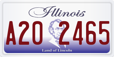 IL license plate A202465