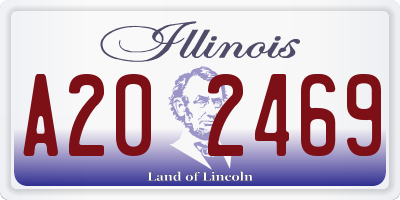 IL license plate A202469