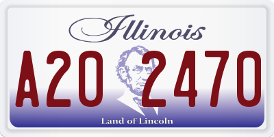 IL license plate A202470