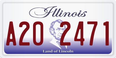 IL license plate A202471