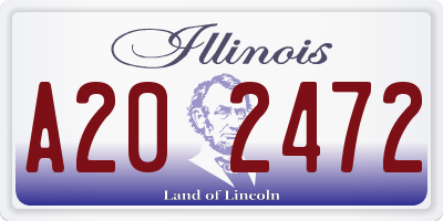 IL license plate A202472