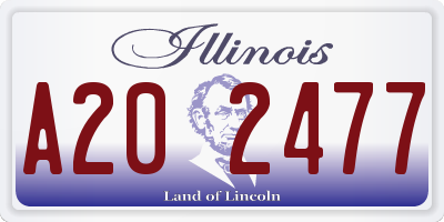 IL license plate A202477