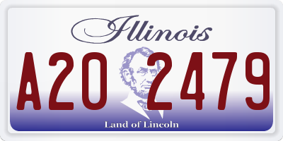 IL license plate A202479