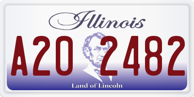 IL license plate A202482