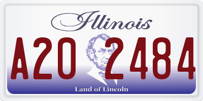 IL license plate A202484