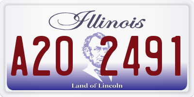IL license plate A202491