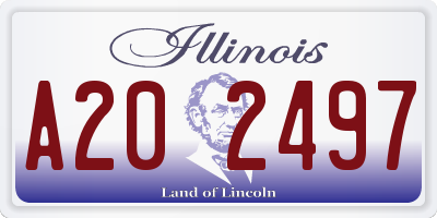 IL license plate A202497