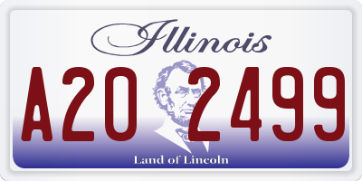 IL license plate A202499
