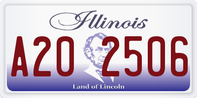 IL license plate A202506