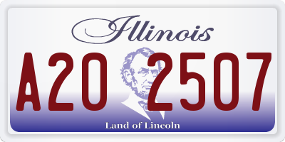 IL license plate A202507