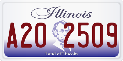 IL license plate A202509