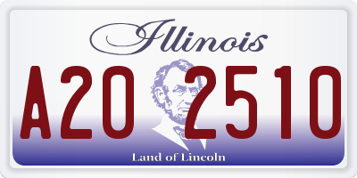 IL license plate A202510