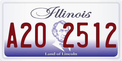 IL license plate A202512
