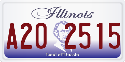 IL license plate A202515