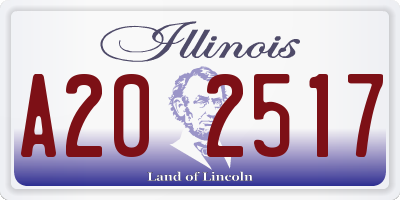 IL license plate A202517