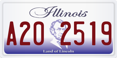 IL license plate A202519