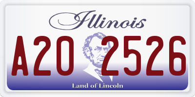 IL license plate A202526
