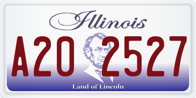 IL license plate A202527