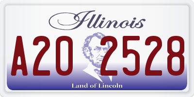 IL license plate A202528
