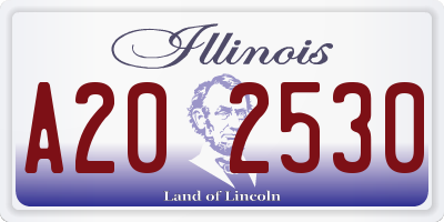 IL license plate A202530