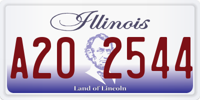 IL license plate A202544