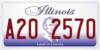 IL license plate A202570