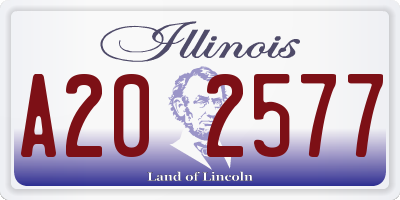 IL license plate A202577