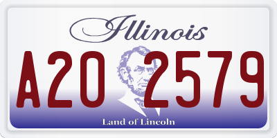 IL license plate A202579