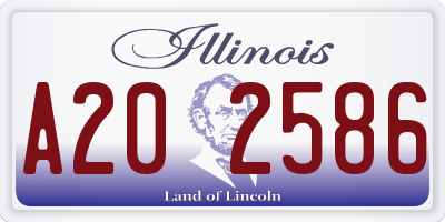IL license plate A202586