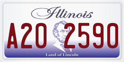IL license plate A202590