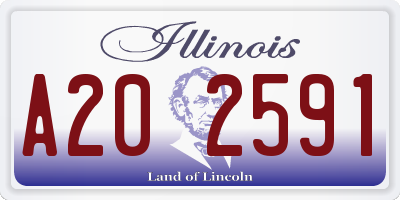 IL license plate A202591