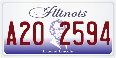 IL license plate A202594