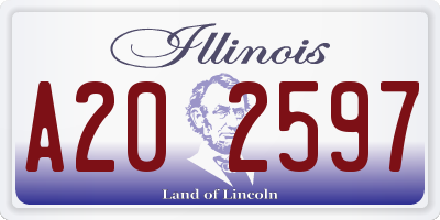 IL license plate A202597