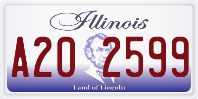 IL license plate A202599
