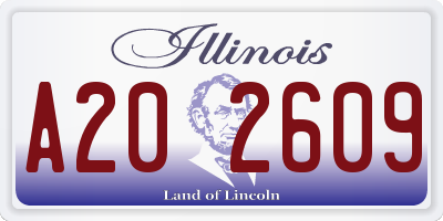 IL license plate A202609