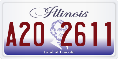 IL license plate A202611