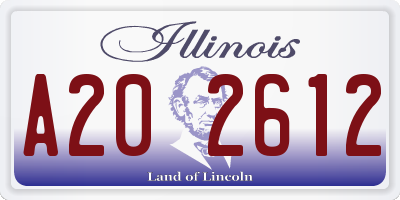 IL license plate A202612