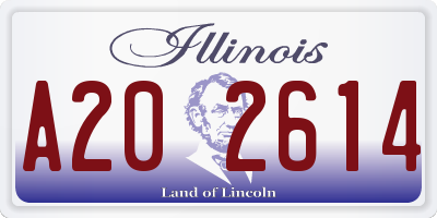 IL license plate A202614