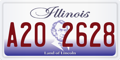 IL license plate A202628