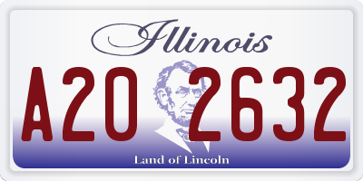 IL license plate A202632