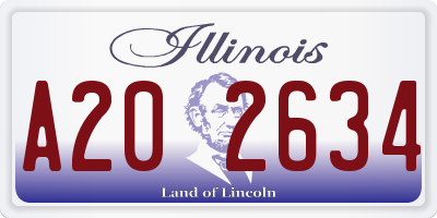 IL license plate A202634