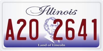 IL license plate A202641