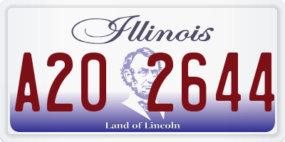 IL license plate A202644