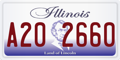IL license plate A202660