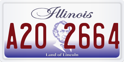 IL license plate A202664