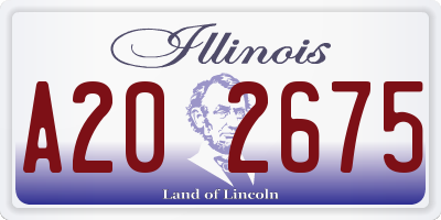 IL license plate A202675